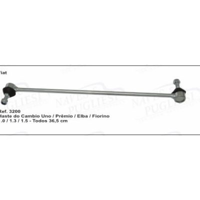 Haste do Cambio Uno / Premio / Elba / Fiorino 1.0 - 1.3 - 1.5 Todos 36,5 cm